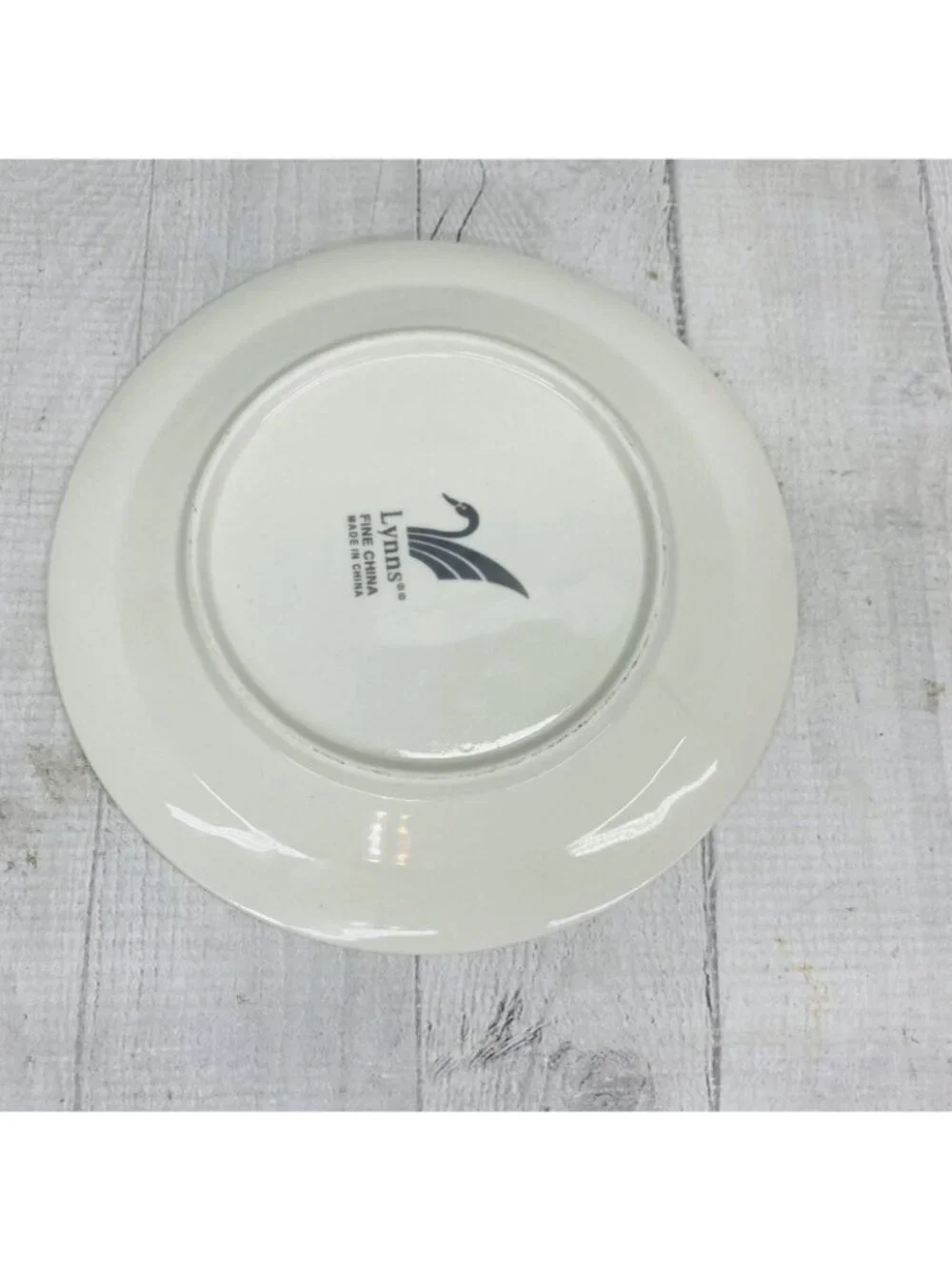 Lynn's China CLARYSSA Livingston Yellow Border Various Floral Salad Plate Set 4